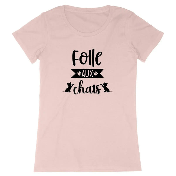 T-shirt femme Folle aux chats