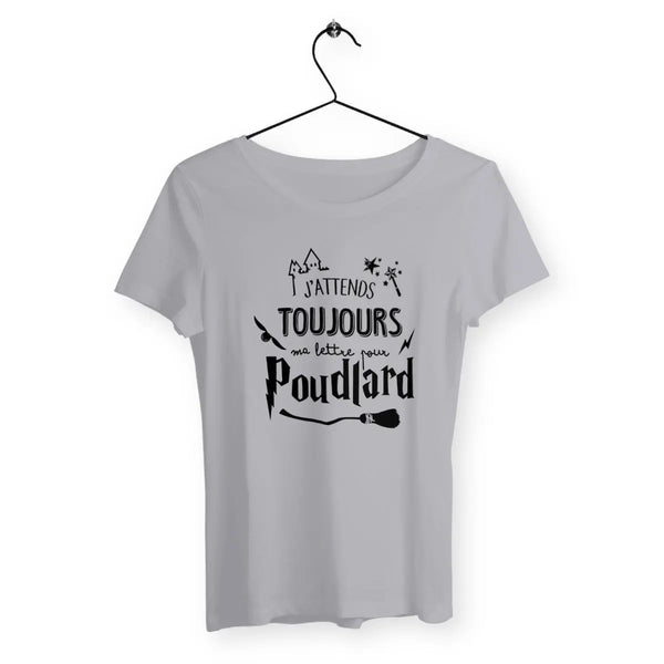 T-shirt femme J'attends toujours ma lettre pour Poudlard