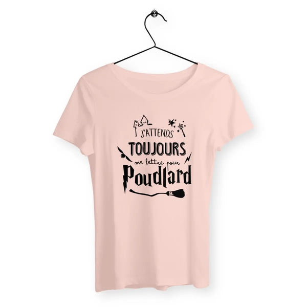 T-shirt femme J'attends toujours ma lettre pour Poudlard