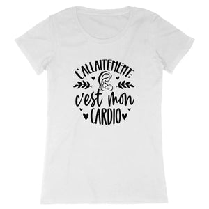 T-shirt femme L'allaitement c'est mon cardio