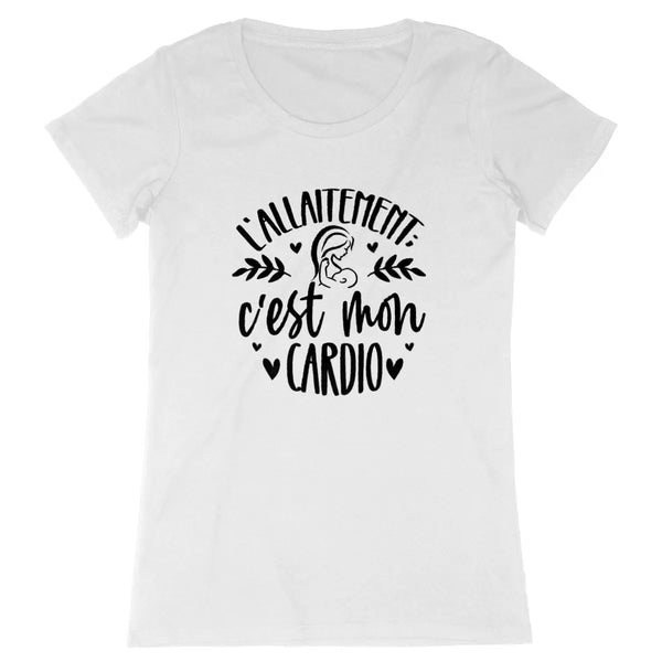 T-shirt femme L'allaitement c'est mon cardio