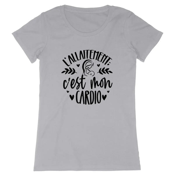 T-shirt femme L'allaitement c'est mon cardio