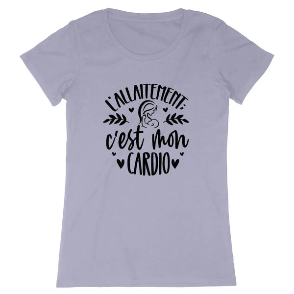 T-shirt femme L'allaitement c'est mon cardio