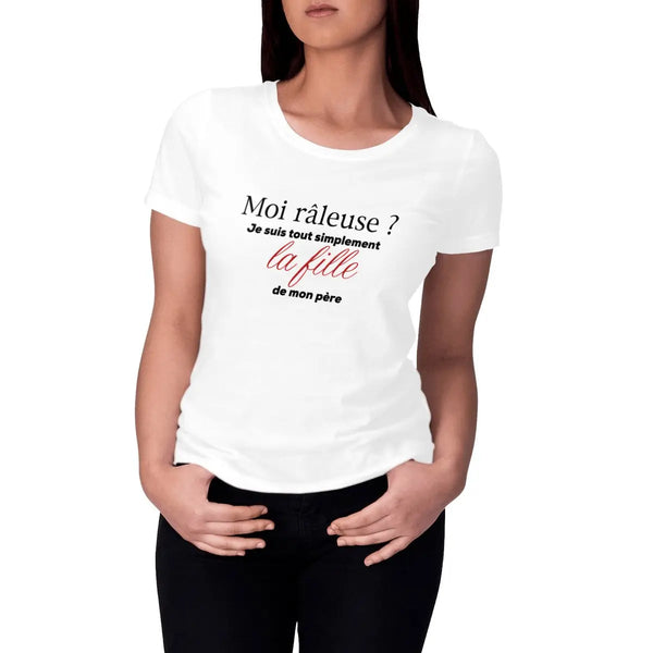 T-shirt femme Je suis tout simplement la fille de mon père