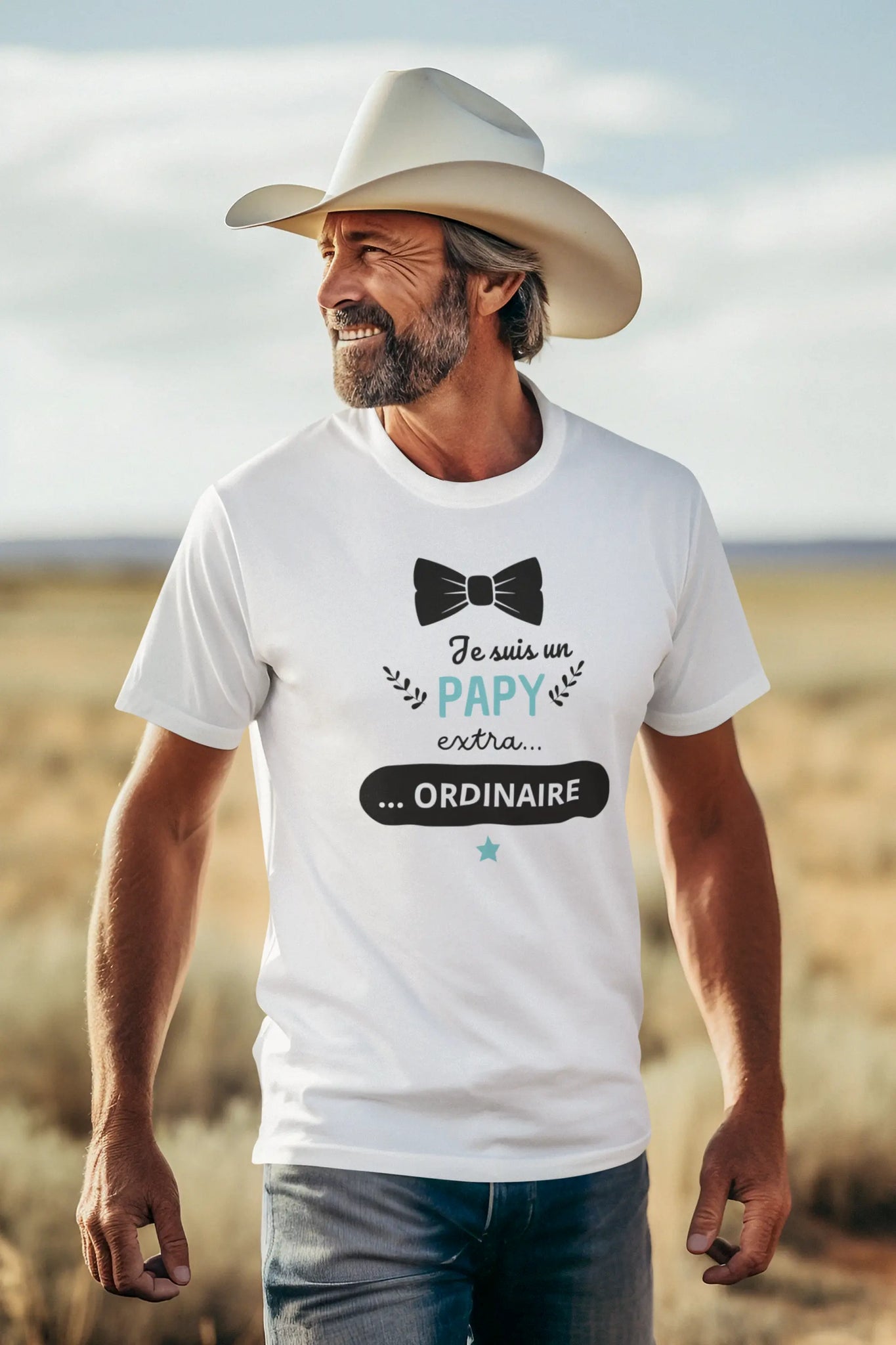 T-shirt homme Je suis un papy extra ordinaire TPOP