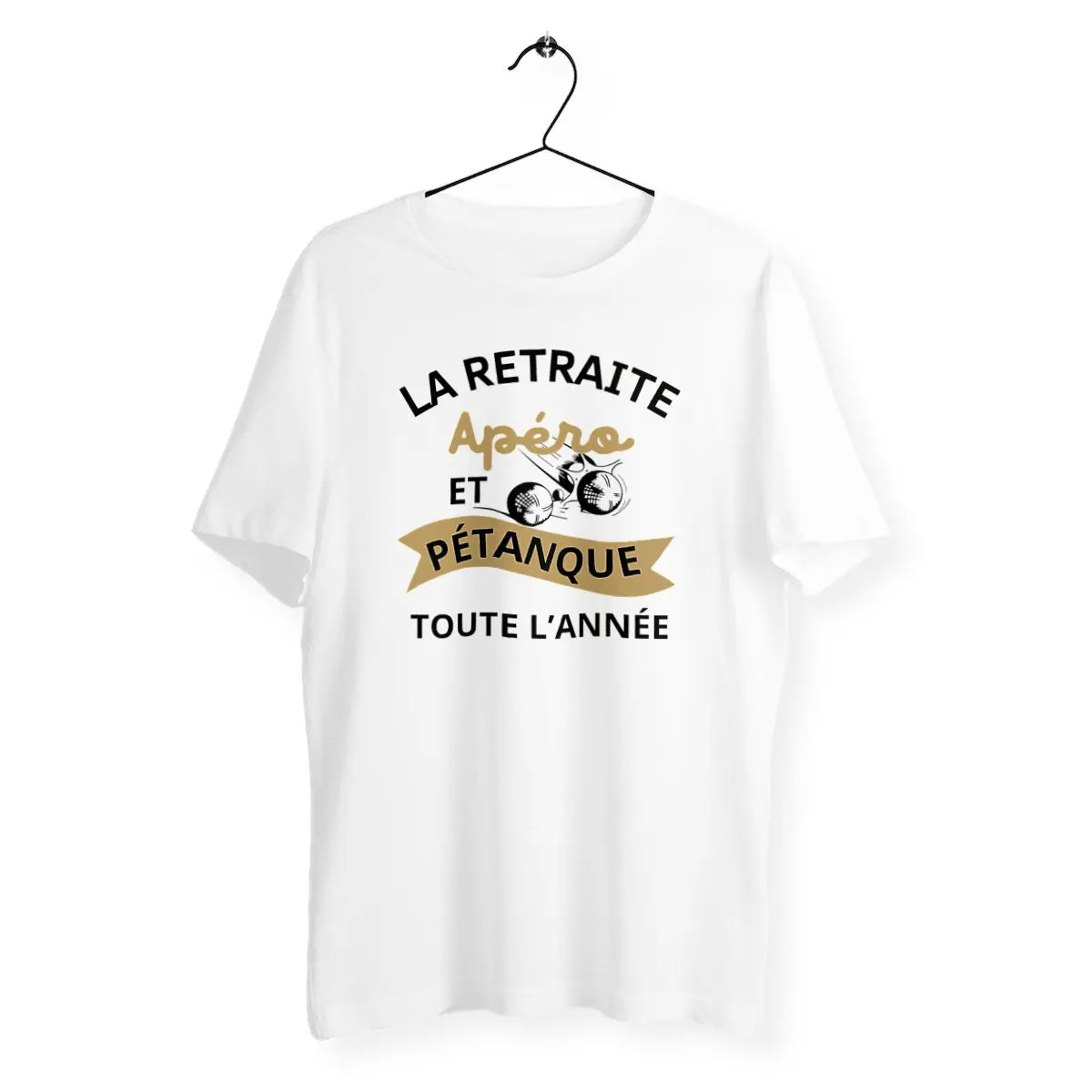 T-shirt homme La retraite apéro et pétanque