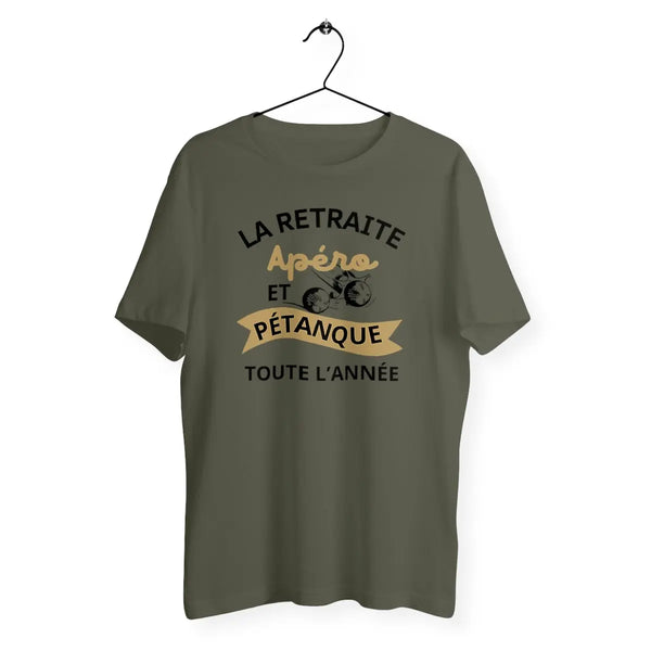 T-shirt homme La retraite apéro et pétanque