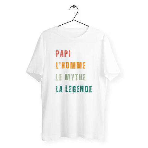 T-shirt homme Papi l'homme le mythe la legende