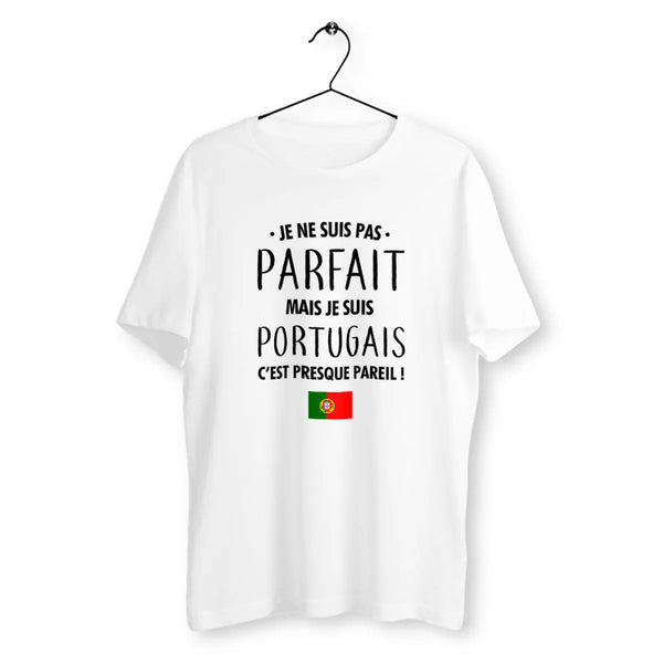 T-shirt homme Je ne suis pas parfait mais je suis portugais