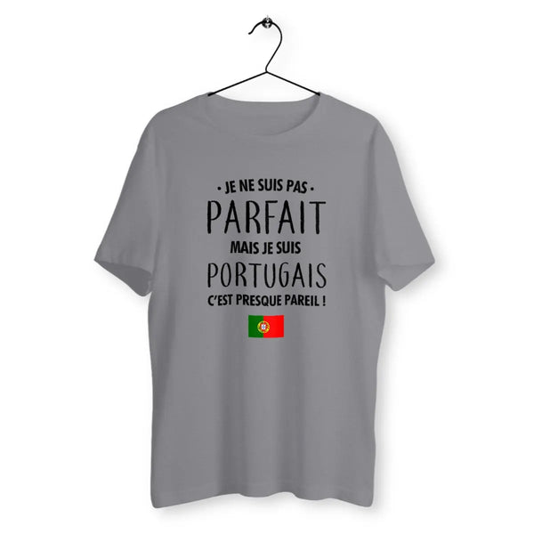 T-shirt homme Je ne suis pas parfait mais je suis portugais