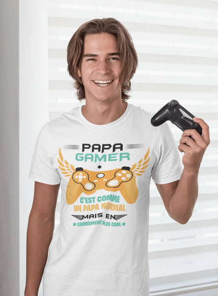 T-shirt homme - Papa gamer TPOP