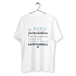 T-shirt homme Les papis formidables font toujours des arrières grands-pères exceptionnels