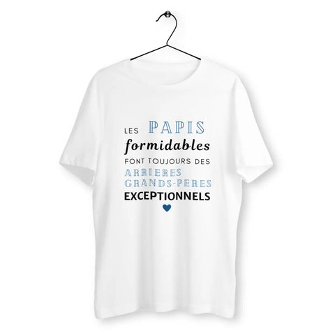 T-shirt homme Les papis formidables font toujours des arrières grands-pères exceptionnels