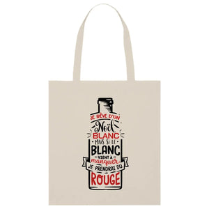 Tote bag léger - Je rêve d'un Noël blanc