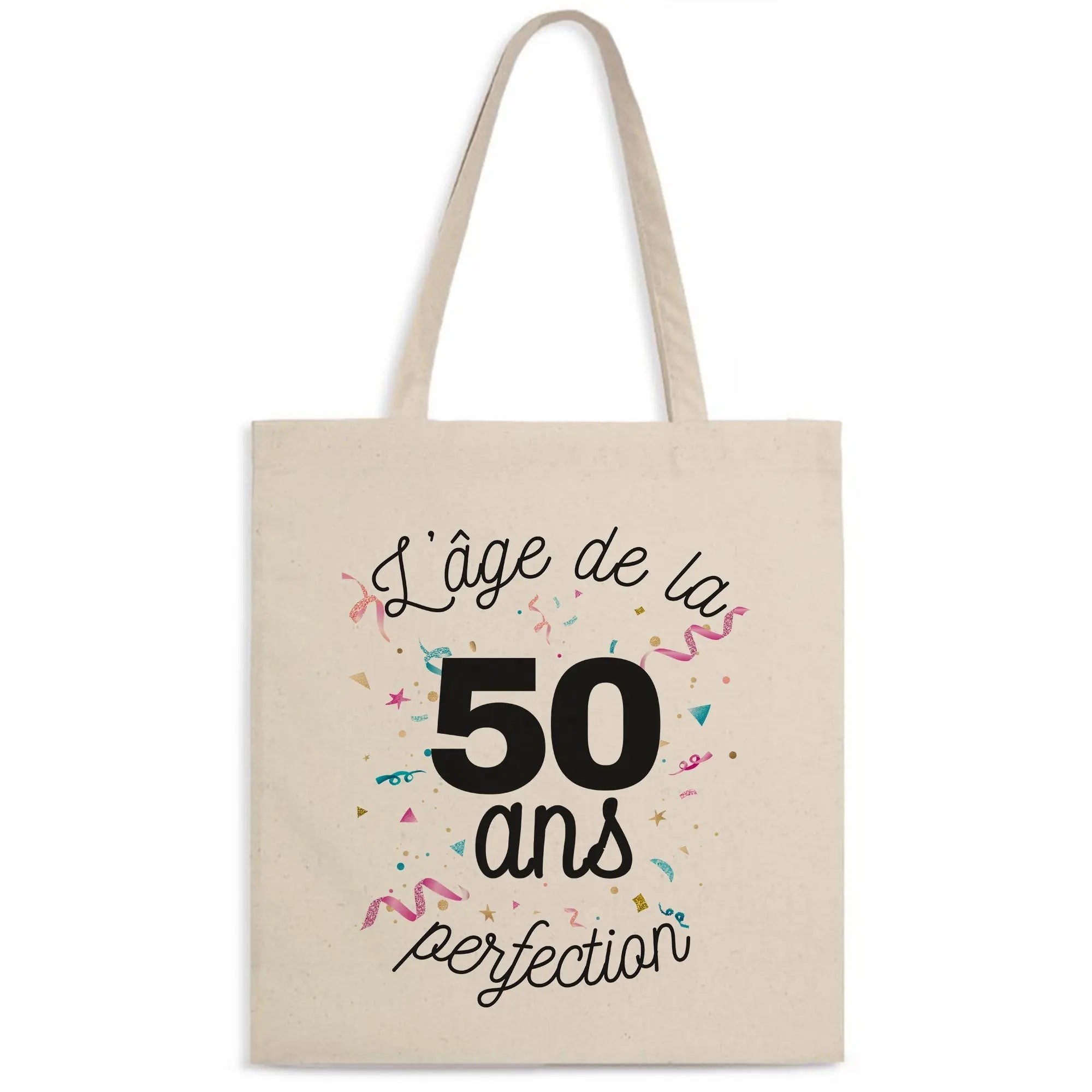 Totebag 50 ans l'âge de la perfection