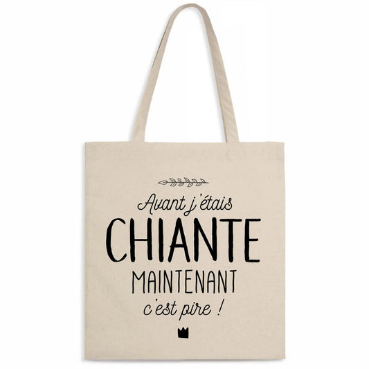 Totebag Avant j'était chiante