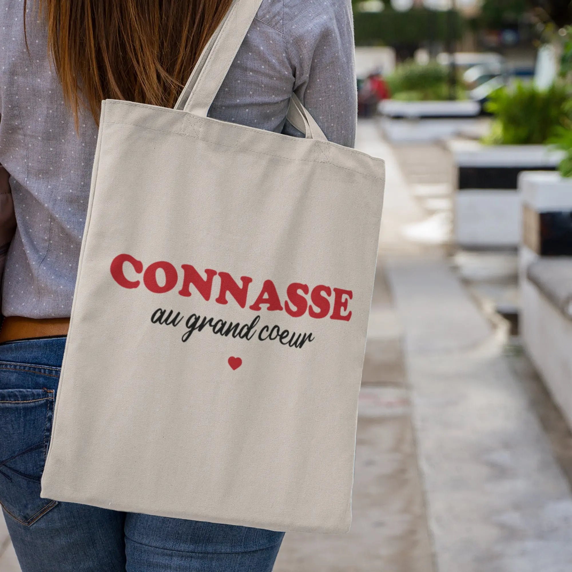 Totebag Connasse au grand cœur