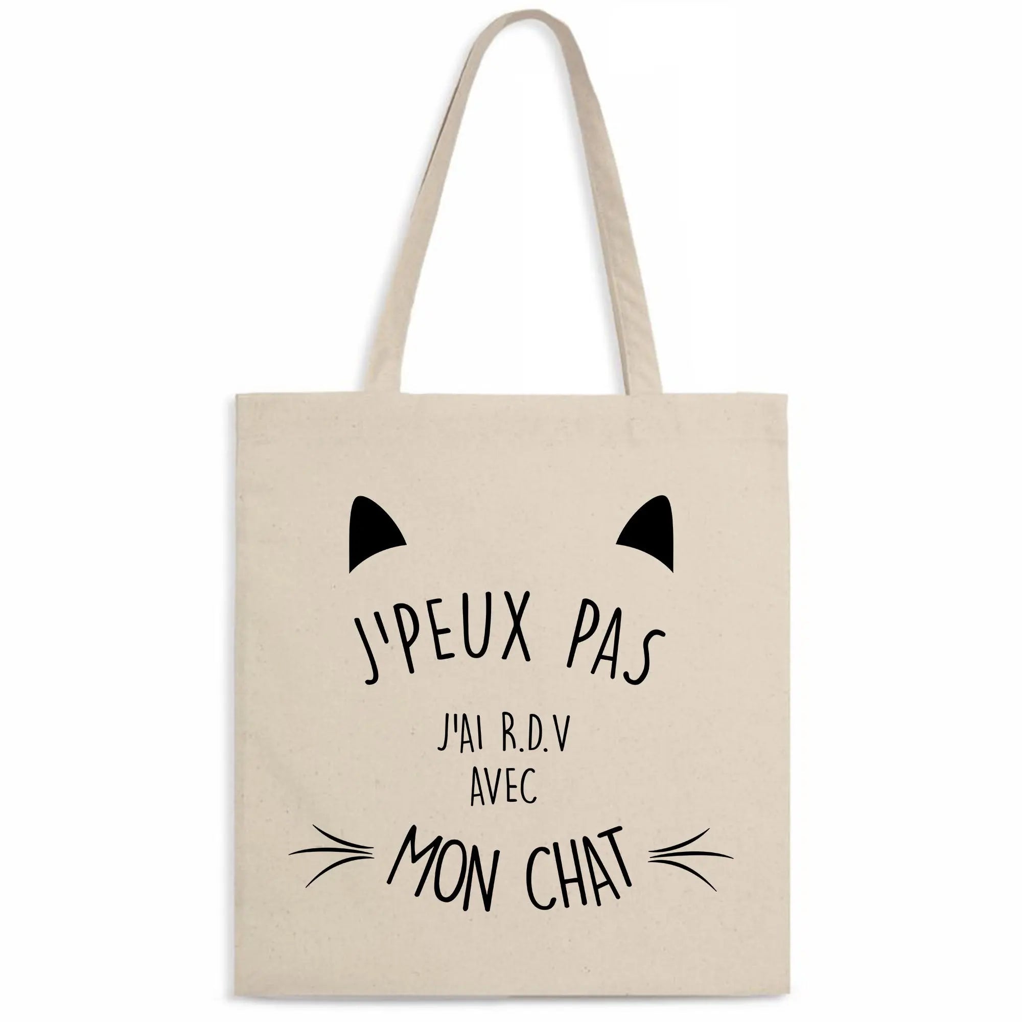 Totebag J'ai RDV avec mon chat