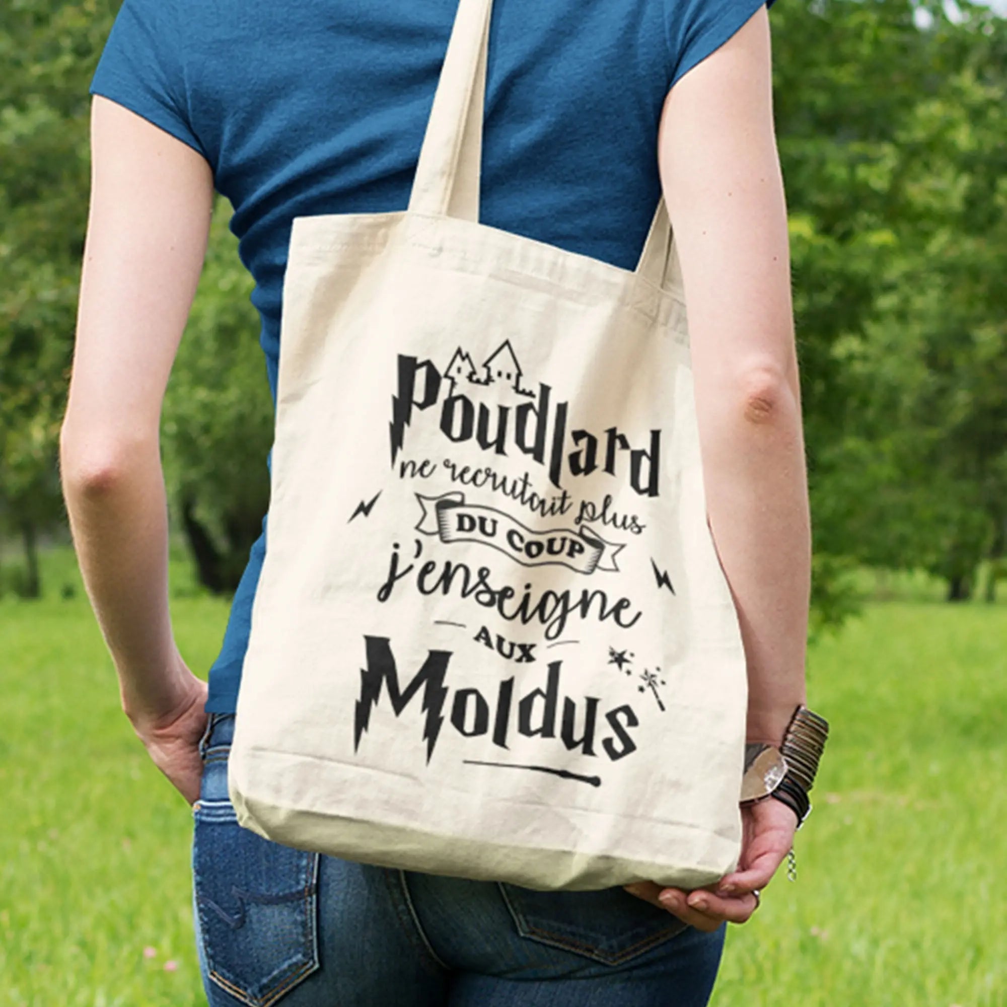 Totebag J'enseigne aux moldus