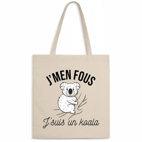 Totebag J'men fous j'suis un koala