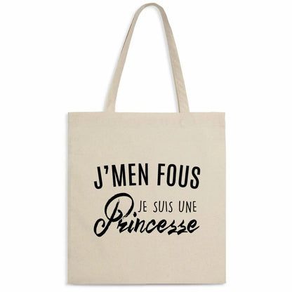 Totebag J'men fous j'suis une princesse