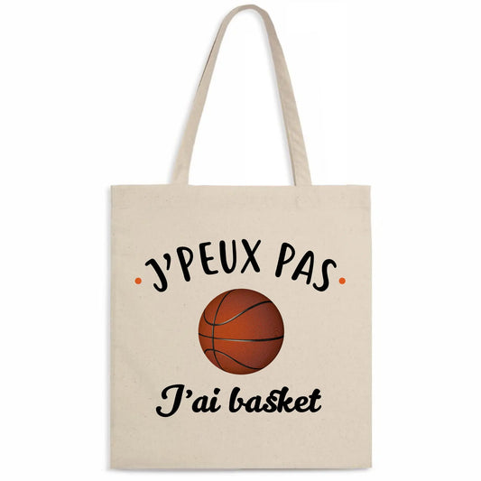 Totebag J'peux pas j'ai basket