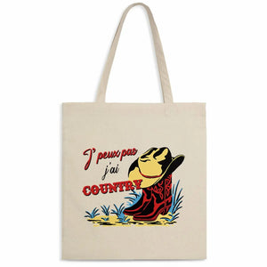 Totebag J'peux pas j'ai country