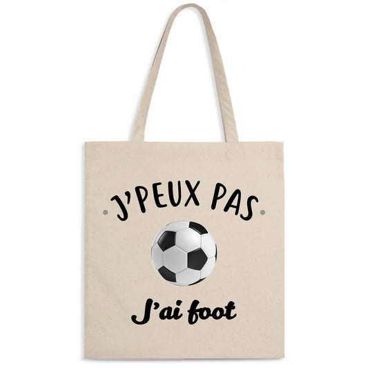 Totebag J'peux pas j'ai foot