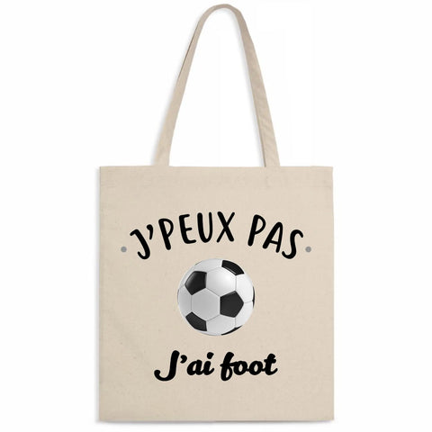 Totebag J'peux pas j'ai foot