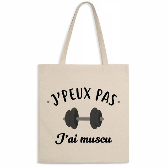 Totebag J'peux pas j'ai muscu