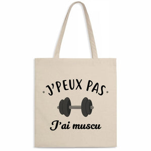 Totebag J'peux pas j'ai muscu