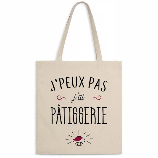 Totebag J'peux pas j'ai pâtisserie