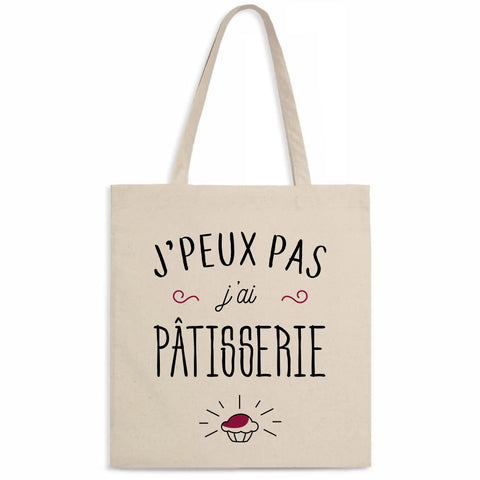 Totebag J'peux pas j'ai pâtisserie