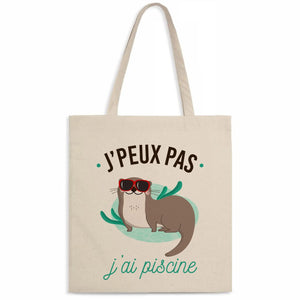 Totebag J'peux pas j'ai piscine