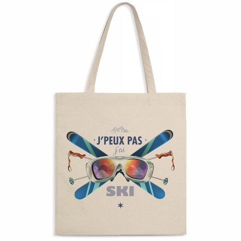 Totebag J'peux pas j'ai ski