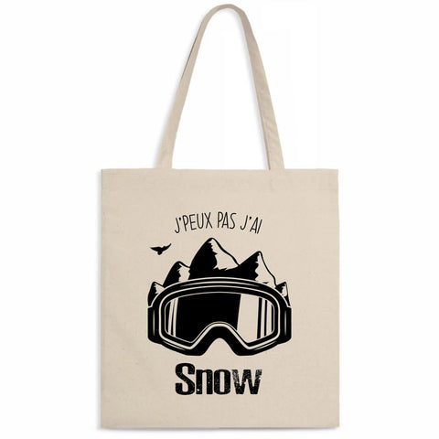 Totebag J'peux pas j'ai snow