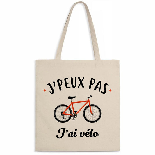 Totebag J'peux pas j'ai vélo