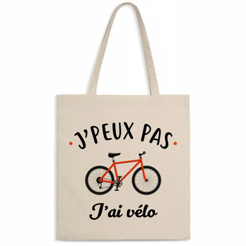 Totebag J'peux pas j'ai vélo