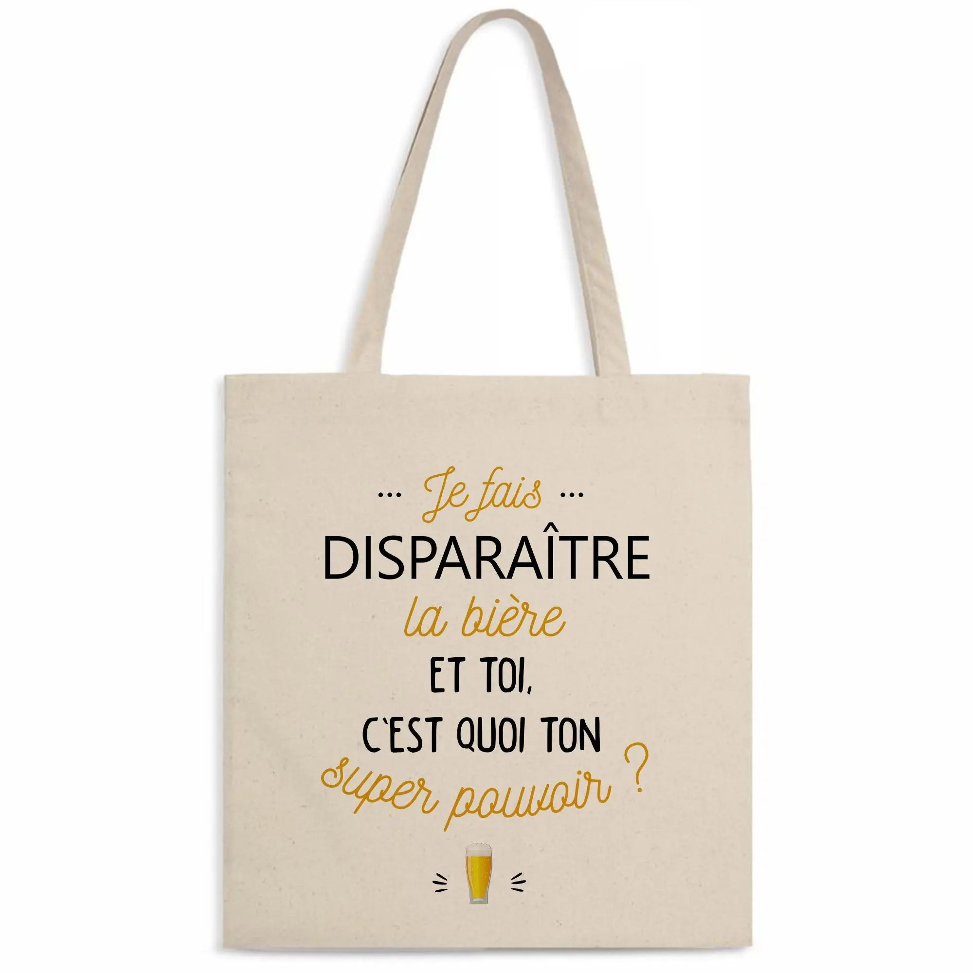 Totebag Je fais disparaître la bière