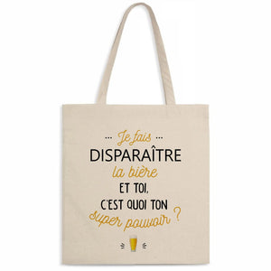 Totebag Je fais disparaître la bière