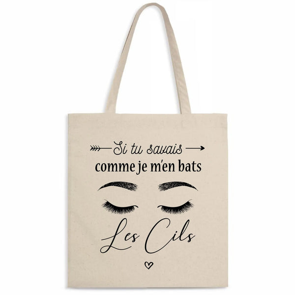 Totebag Je m'en bats les cils