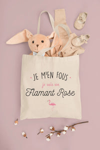 Totebag Je suis un flamant rose