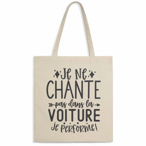 Totebag Je ne chante pas