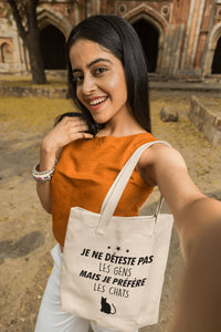 Totebag Je préfère les chats