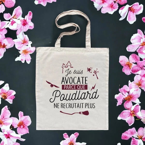 Totebag Je suis avocate parce que Poudlard ne recrutait plus