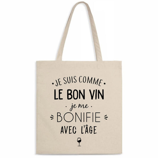 Totebag Je suis comme le bon vin