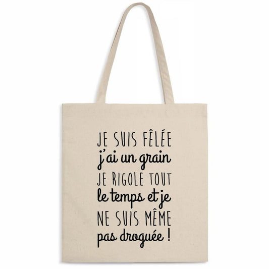 Totebag Je suis fêlée