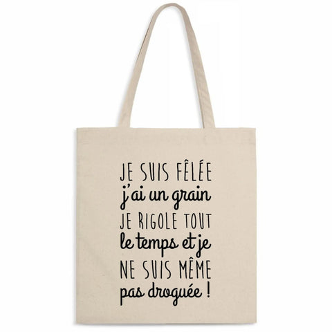 Totebag Je suis fêlée