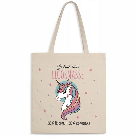 Totebag Je suis une licornasse