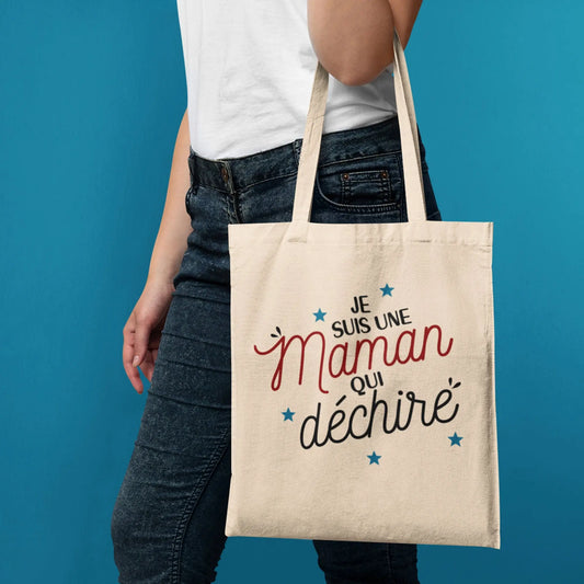 Totebag Je suis une maman qui déchire